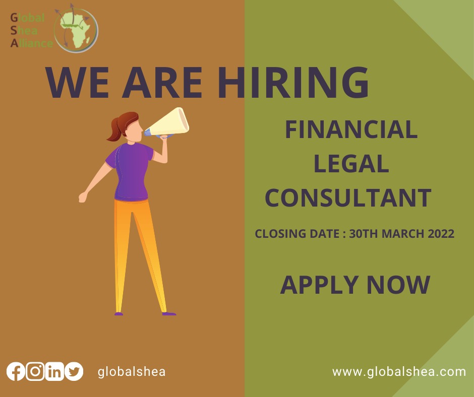 Global Shea Alliance is hiring a financial and legal consultant